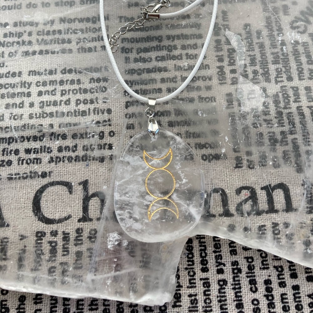 Triple Moon Goddess Necklace